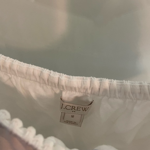 Women’s J Crew White off the shoulder blouse - Picture 3 of 4